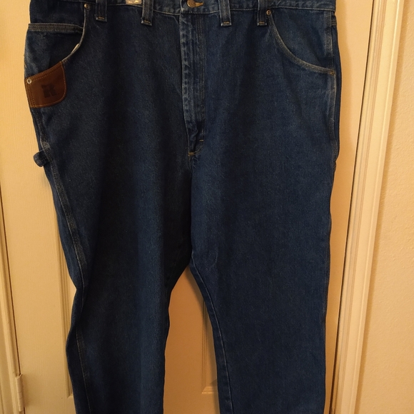 Wrangler Riggs Workswear Blue Carpenter Denim Jeans Men's sz 48x30. - Picture 3 of 9